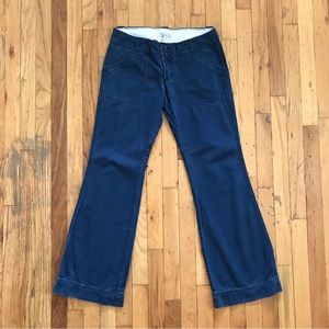 Abercrombie & Fitch Navy Blue Wide Leg Pants Sz 2
